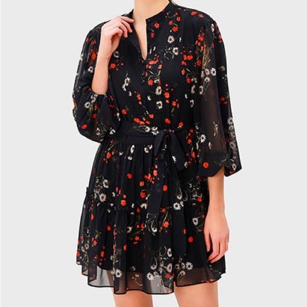 Laundry By Shelli Segal Dresses Laundry Semi-Sheer Swiss dots floral Dress 10